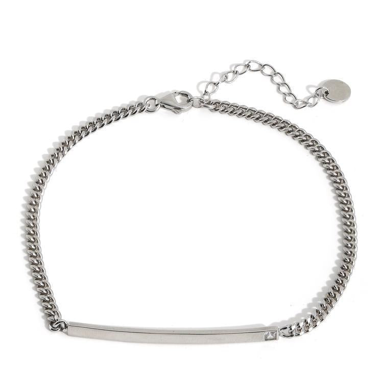 925 Sterling Silver Anklet Female Niche Design Ins Cold Style High-End Temperament All-Match Smooth Anklet