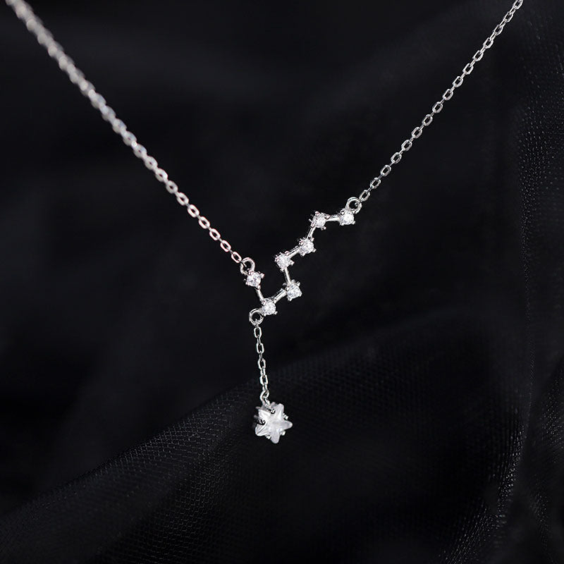 925 Sterling Silver Big Dipper Anklet Feminine Niche temperament Versatile Advanced Foot Chain Anklet New