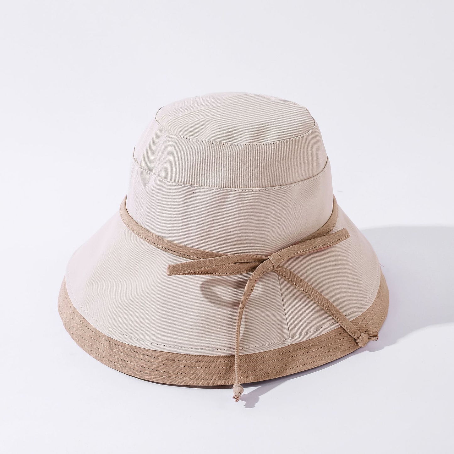 Hat Ladies Summer Cloth Hat Solid Color Cotton And Linen Fisherman Hat Basin Hat Folding Outdoor Sunscreen Big-Brimmed Sun Hat