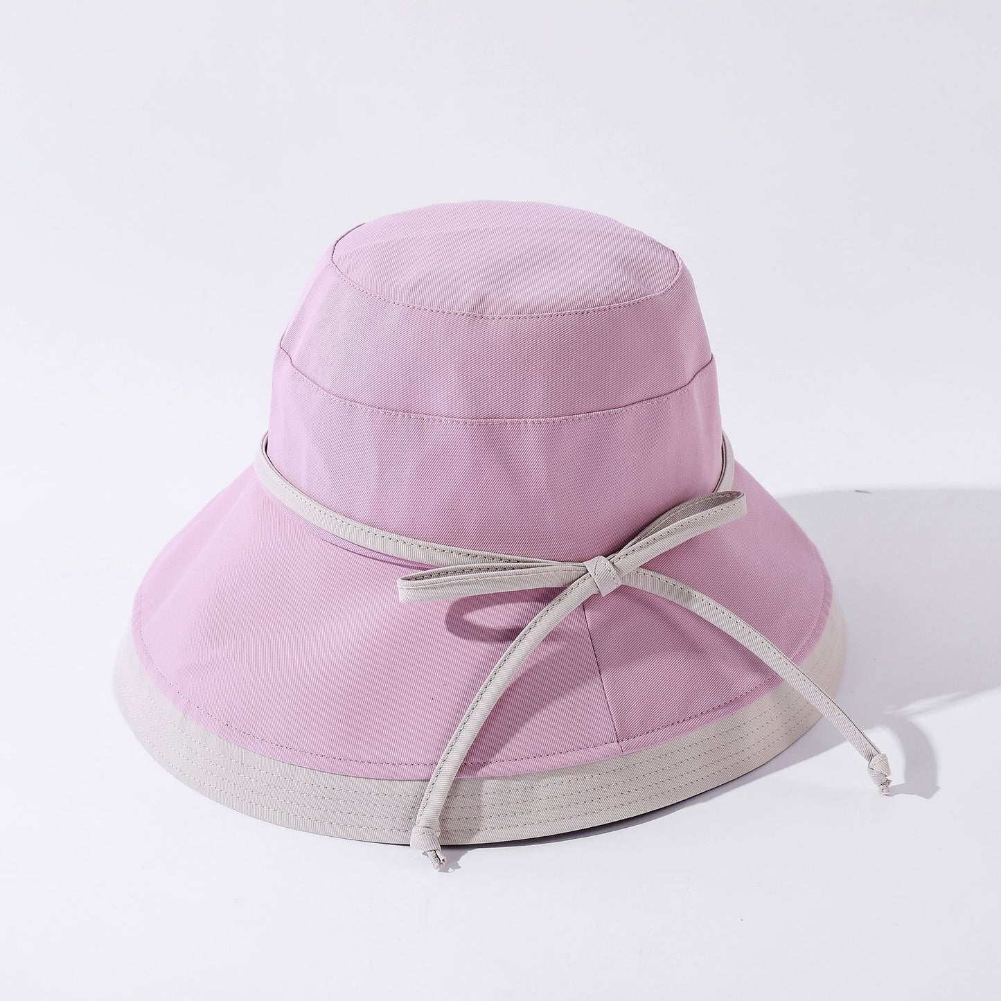 Hat Ladies Summer Cloth Hat Solid Color Cotton And Linen Fisherman Hat Basin Hat Folding Outdoor Sunscreen Big-Brimmed Sun Hat