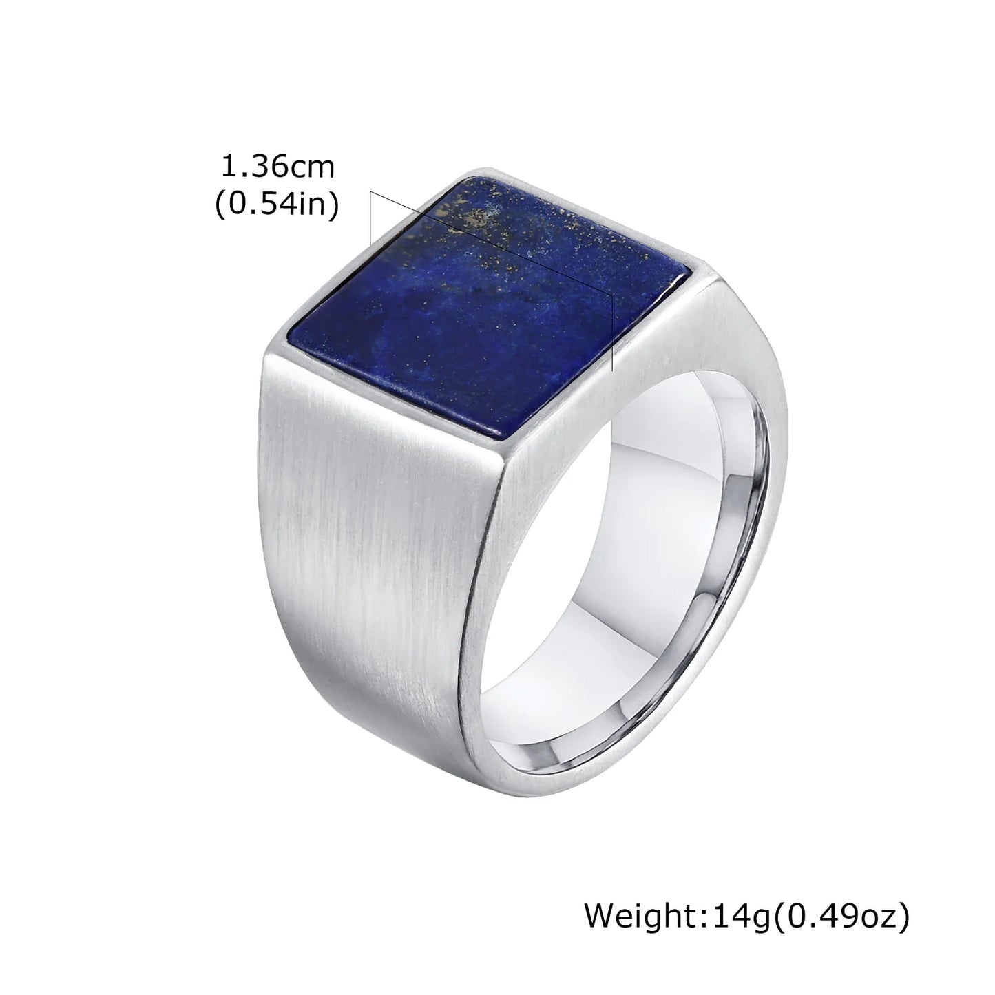 Men's Square Stainless Steel Ring